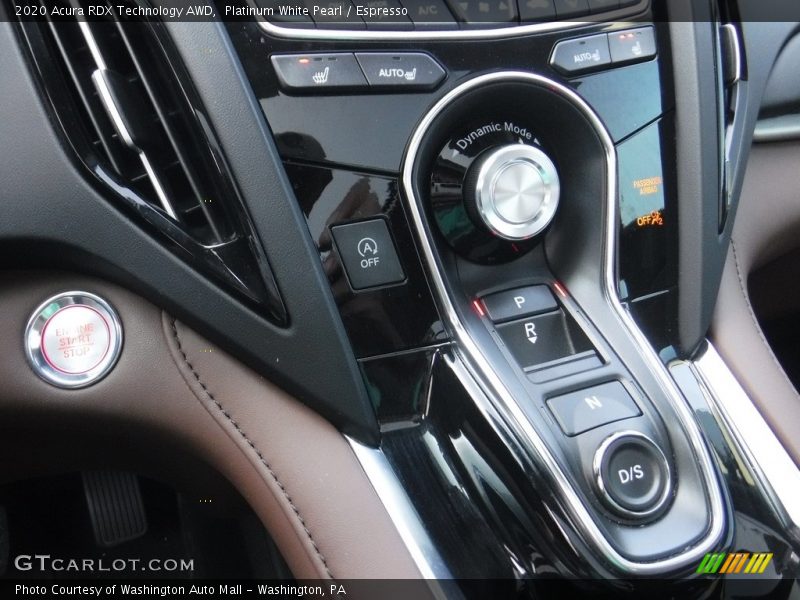 Controls of 2020 RDX Technology AWD