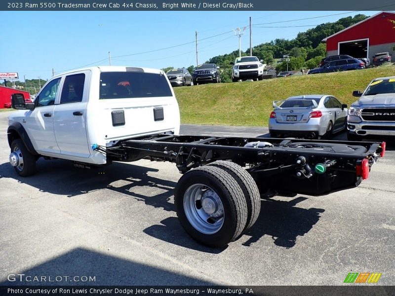 Bright White / Diesel Gray/Black 2023 Ram 5500 Tradesman Crew Cab 4x4 Chassis