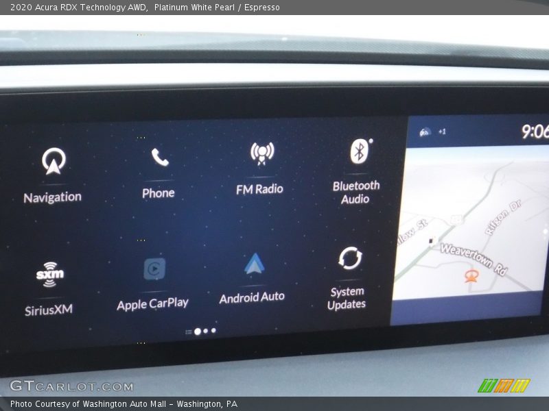 Platinum White Pearl / Espresso 2020 Acura RDX Technology AWD