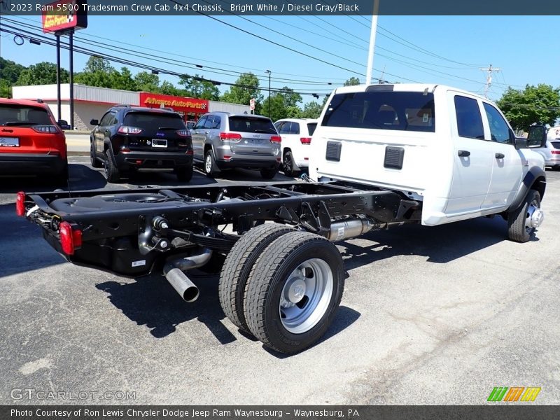Bright White / Diesel Gray/Black 2023 Ram 5500 Tradesman Crew Cab 4x4 Chassis