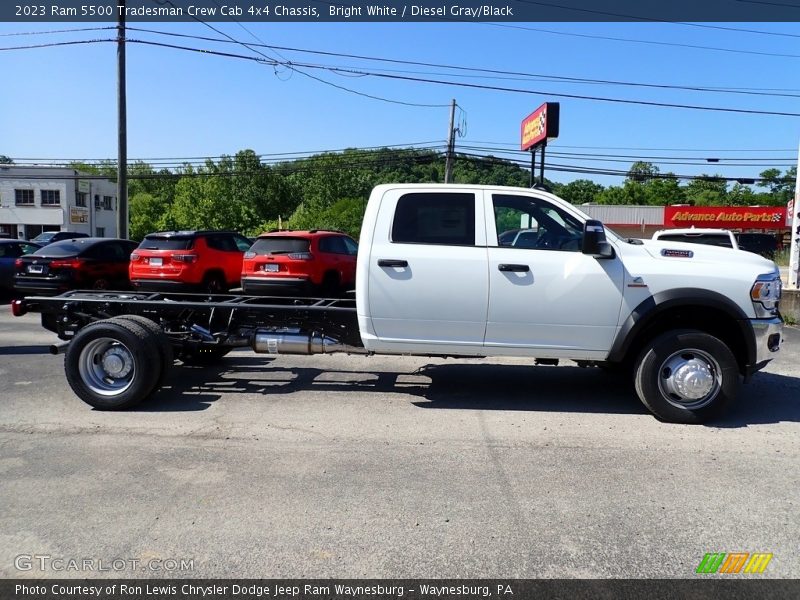 Bright White / Diesel Gray/Black 2023 Ram 5500 Tradesman Crew Cab 4x4 Chassis