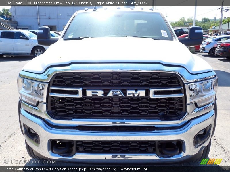 Bright White / Diesel Gray/Black 2023 Ram 5500 Tradesman Crew Cab 4x4 Chassis
