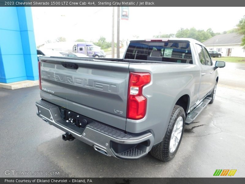 Sterling Gray Metallic / Jet Black 2023 Chevrolet Silverado 1500 LTZ Crew Cab 4x4