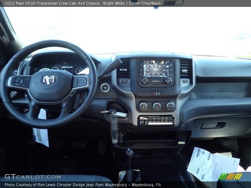 Dashboard of 2023 5500 Tradesman Crew Cab 4x4 Chassis