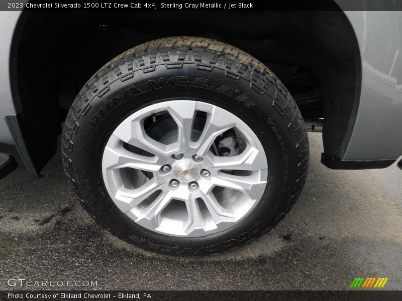 Sterling Gray Metallic / Jet Black 2023 Chevrolet Silverado 1500 LTZ Crew Cab 4x4