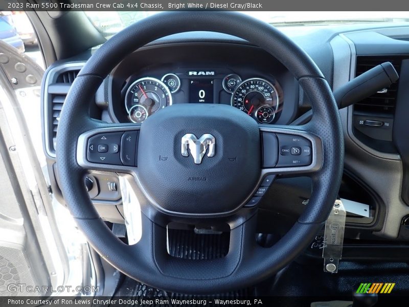  2023 5500 Tradesman Crew Cab 4x4 Chassis Steering Wheel