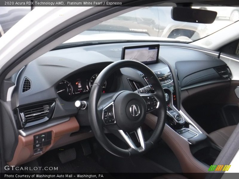 Dashboard of 2020 RDX Technology AWD
