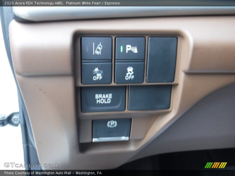 Controls of 2020 RDX Technology AWD