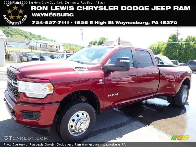 Delmonico Red Pearl / Black 2023 Ram 3500 Big Horn Crew Cab 4x4
