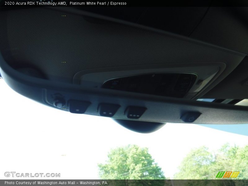 Platinum White Pearl / Espresso 2020 Acura RDX Technology AWD
