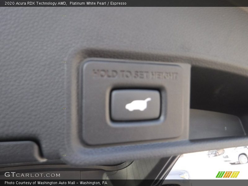 Platinum White Pearl / Espresso 2020 Acura RDX Technology AWD
