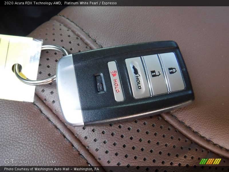 Keys of 2020 RDX Technology AWD