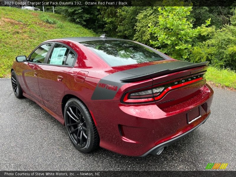 Octane Red Pearl / Black 2023 Dodge Charger Scat Pack Daytona 392