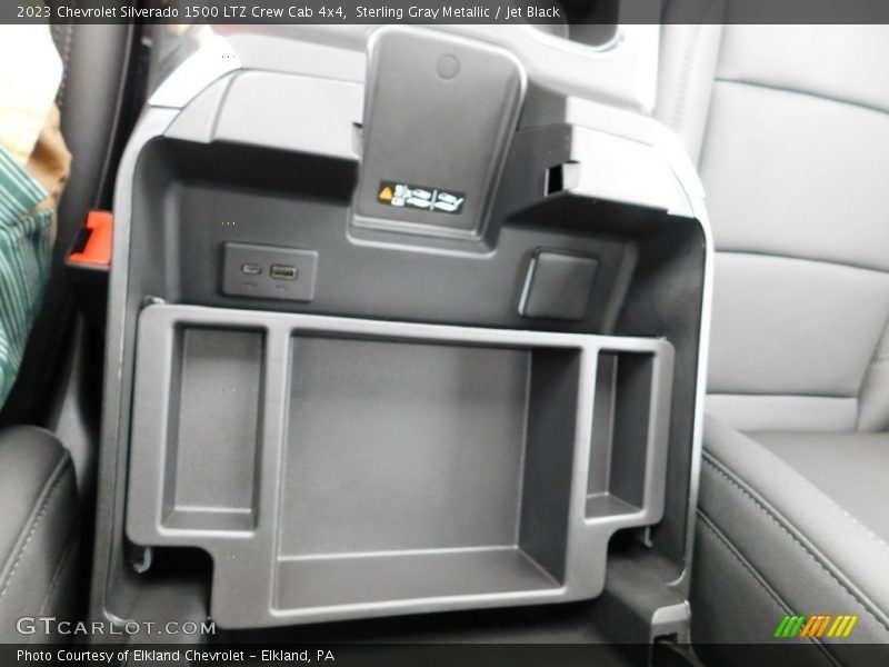 Sterling Gray Metallic / Jet Black 2023 Chevrolet Silverado 1500 LTZ Crew Cab 4x4