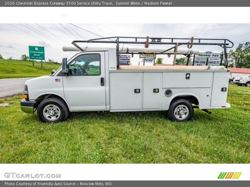 Summit White / Medium Pewter 2016 Chevrolet Express Cutaway 3500 Service Utility Truck