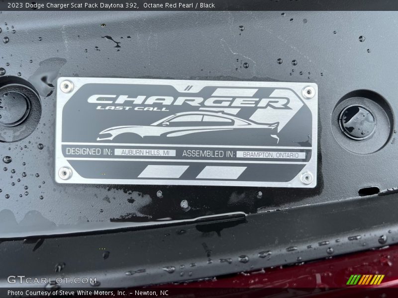 Octane Red Pearl / Black 2023 Dodge Charger Scat Pack Daytona 392
