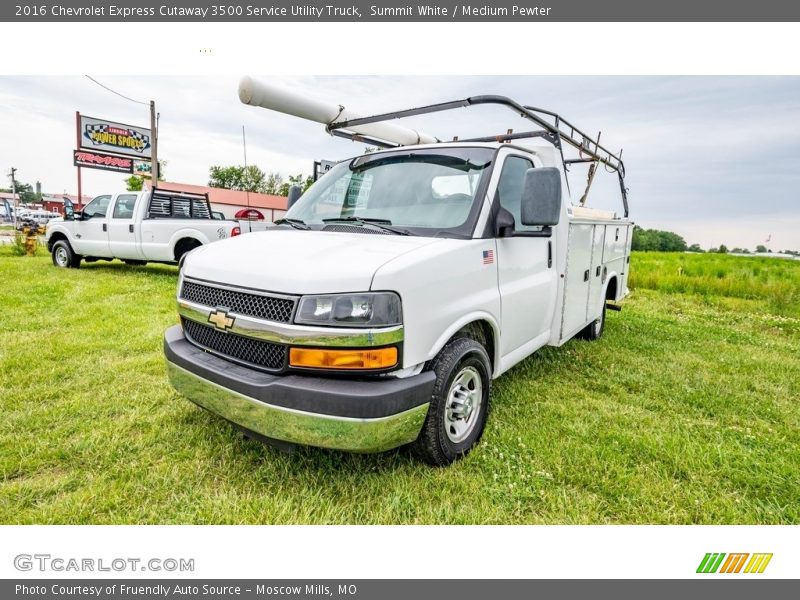 Summit White / Medium Pewter 2016 Chevrolet Express Cutaway 3500 Service Utility Truck