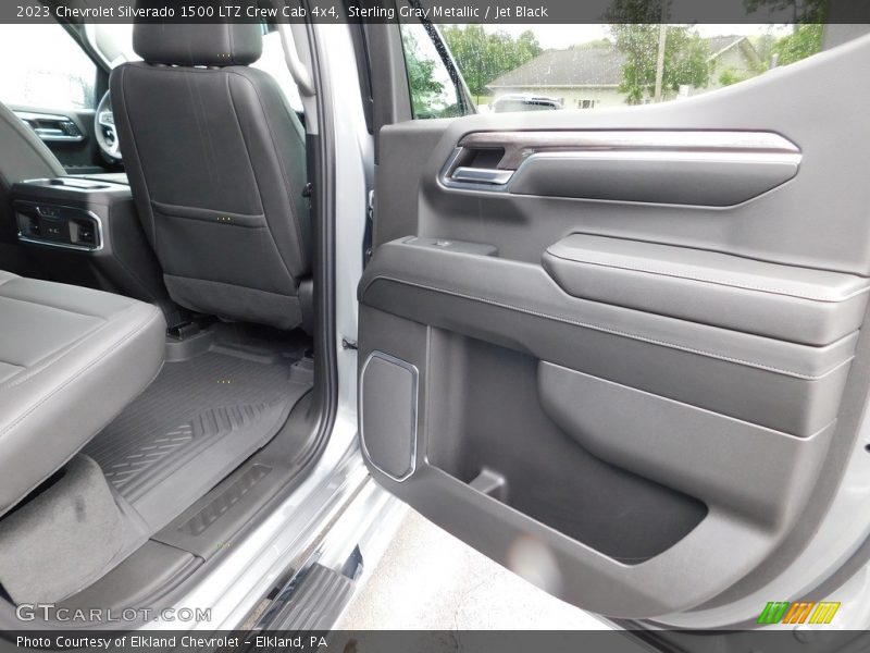 Sterling Gray Metallic / Jet Black 2023 Chevrolet Silverado 1500 LTZ Crew Cab 4x4