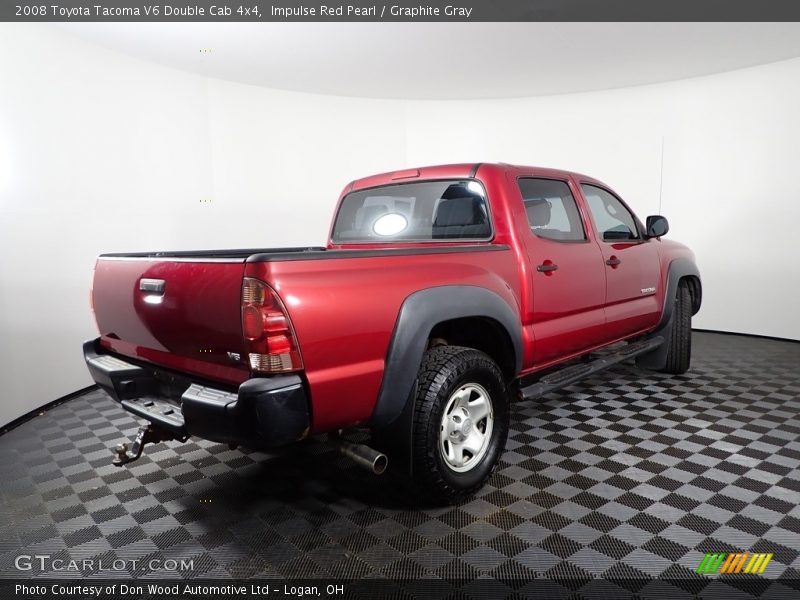 Impulse Red Pearl / Graphite Gray 2008 Toyota Tacoma V6 Double Cab 4x4