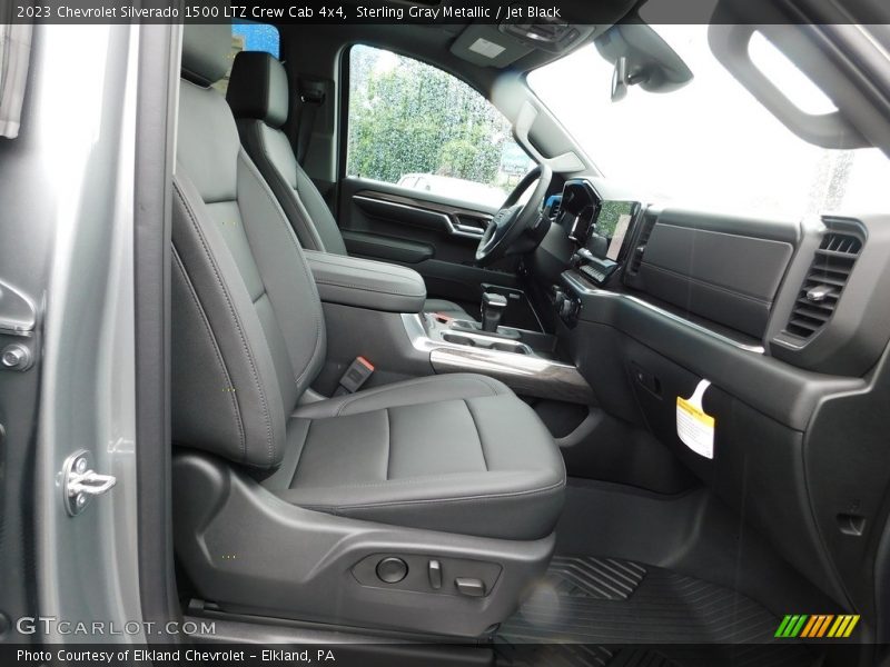 Sterling Gray Metallic / Jet Black 2023 Chevrolet Silverado 1500 LTZ Crew Cab 4x4