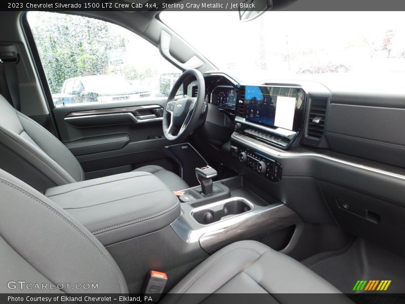 Sterling Gray Metallic / Jet Black 2023 Chevrolet Silverado 1500 LTZ Crew Cab 4x4