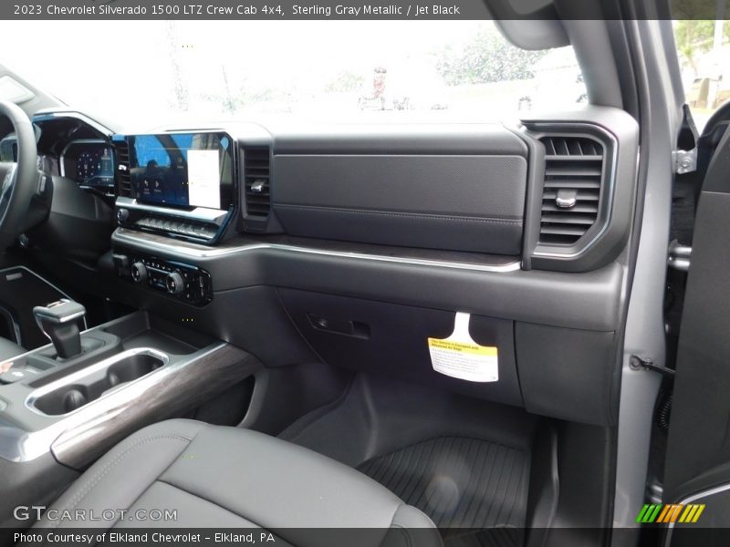 Sterling Gray Metallic / Jet Black 2023 Chevrolet Silverado 1500 LTZ Crew Cab 4x4