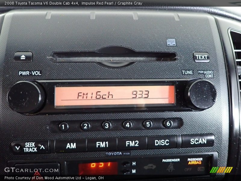 Impulse Red Pearl / Graphite Gray 2008 Toyota Tacoma V6 Double Cab 4x4