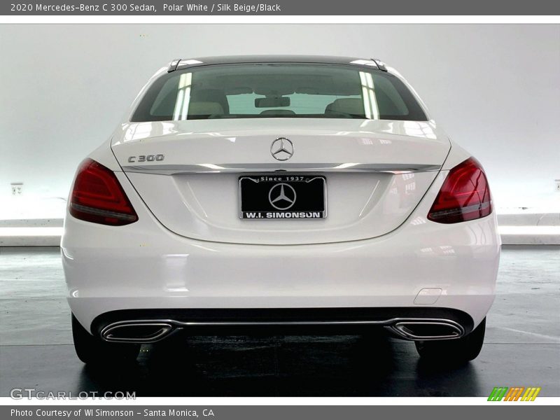 Polar White / Silk Beige/Black 2020 Mercedes-Benz C 300 Sedan