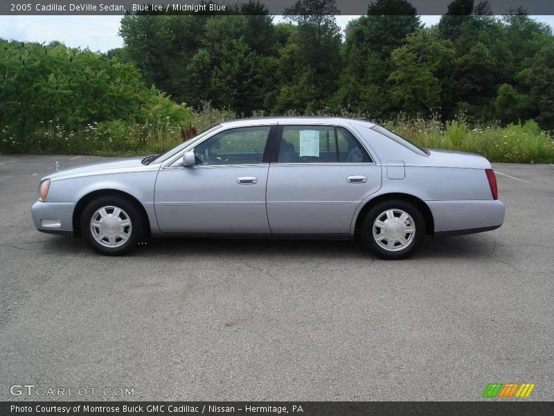 Blue Ice / Midnight Blue 2005 Cadillac DeVille Sedan