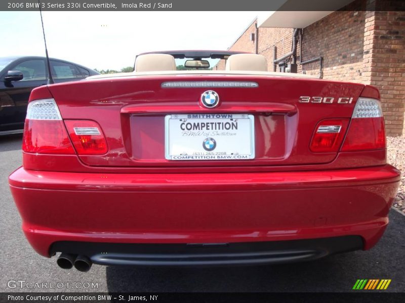 Imola Red / Sand 2006 BMW 3 Series 330i Convertible