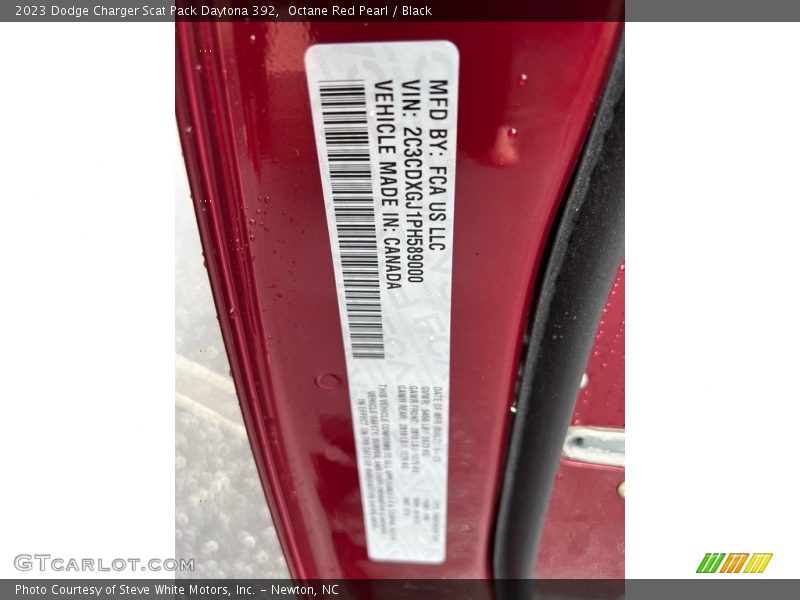 Octane Red Pearl / Black 2023 Dodge Charger Scat Pack Daytona 392