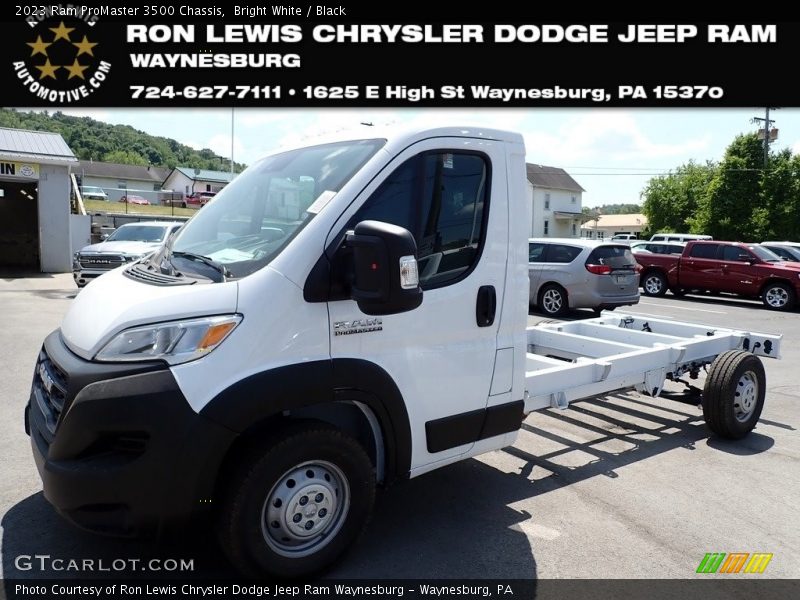 Bright White / Black 2023 Ram ProMaster 3500 Chassis