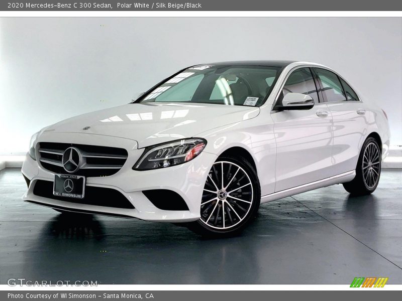 Polar White / Silk Beige/Black 2020 Mercedes-Benz C 300 Sedan