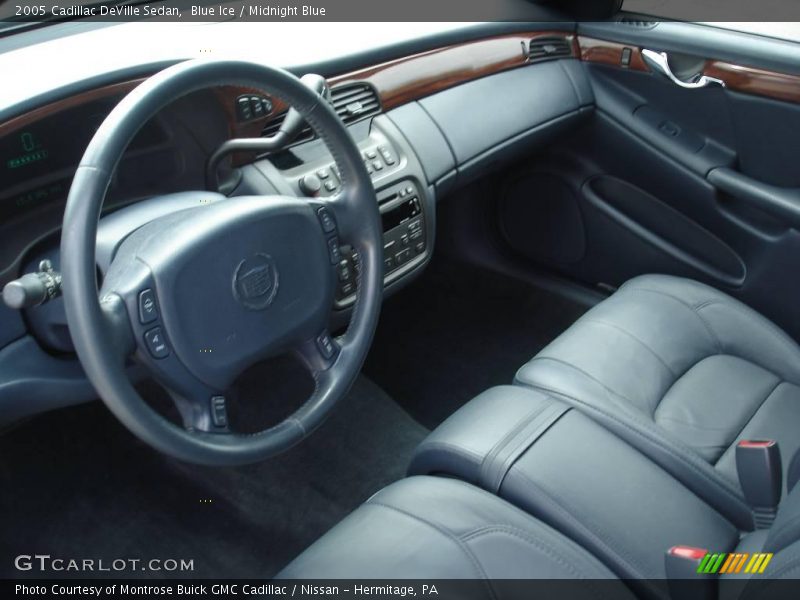 Blue Ice / Midnight Blue 2005 Cadillac DeVille Sedan