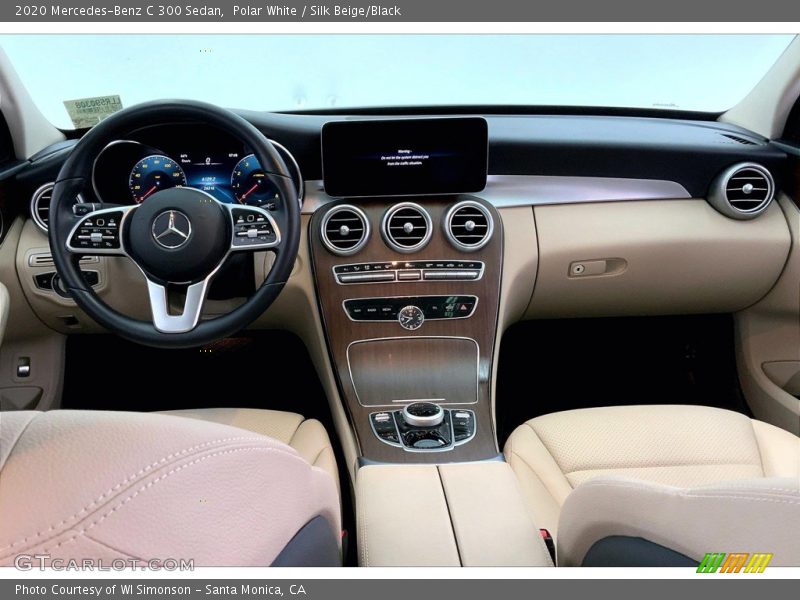 Polar White / Silk Beige/Black 2020 Mercedes-Benz C 300 Sedan