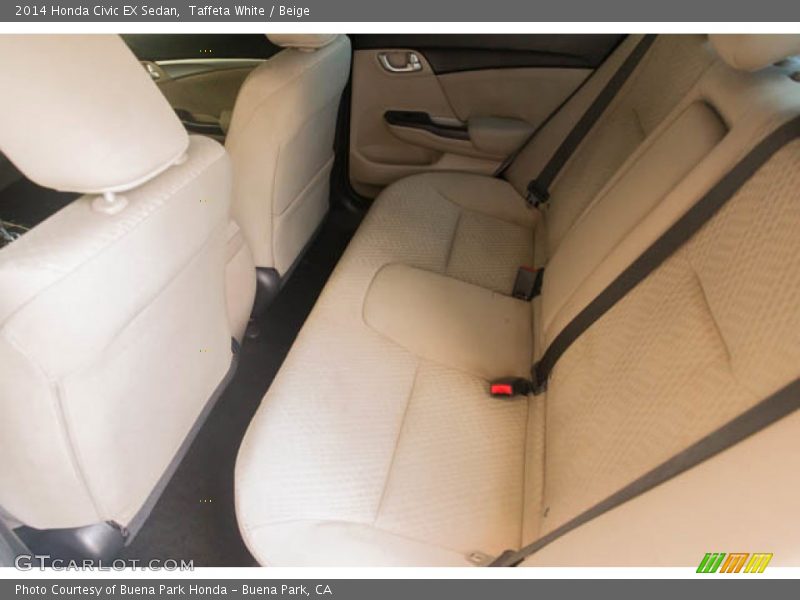 Taffeta White / Beige 2014 Honda Civic EX Sedan