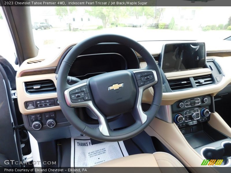 Iridescent Pearl Tricoat / Jet Black/Maple Sugar 2023 Chevrolet Tahoe Premier 4WD