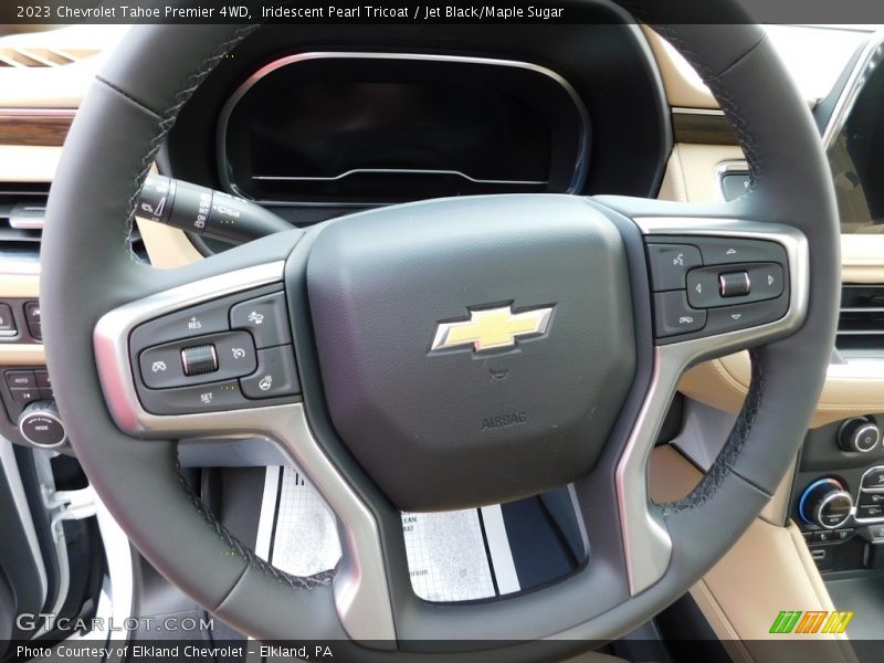 Iridescent Pearl Tricoat / Jet Black/Maple Sugar 2023 Chevrolet Tahoe Premier 4WD