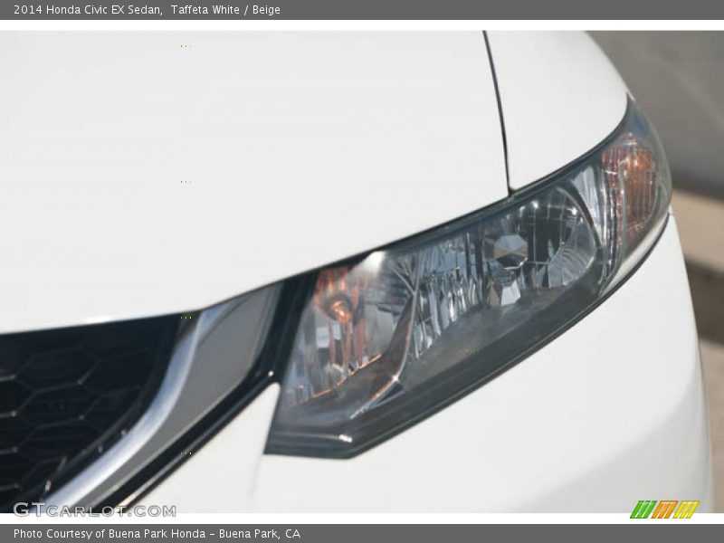 Taffeta White / Beige 2014 Honda Civic EX Sedan