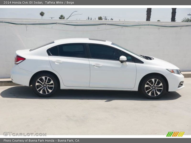 Taffeta White / Beige 2014 Honda Civic EX Sedan