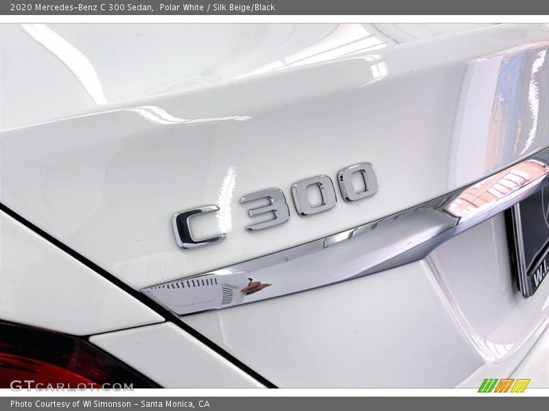 Polar White / Silk Beige/Black 2020 Mercedes-Benz C 300 Sedan