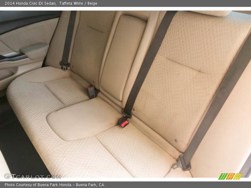 Taffeta White / Beige 2014 Honda Civic EX Sedan