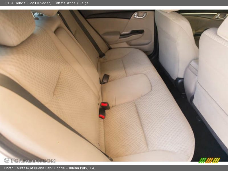 Taffeta White / Beige 2014 Honda Civic EX Sedan