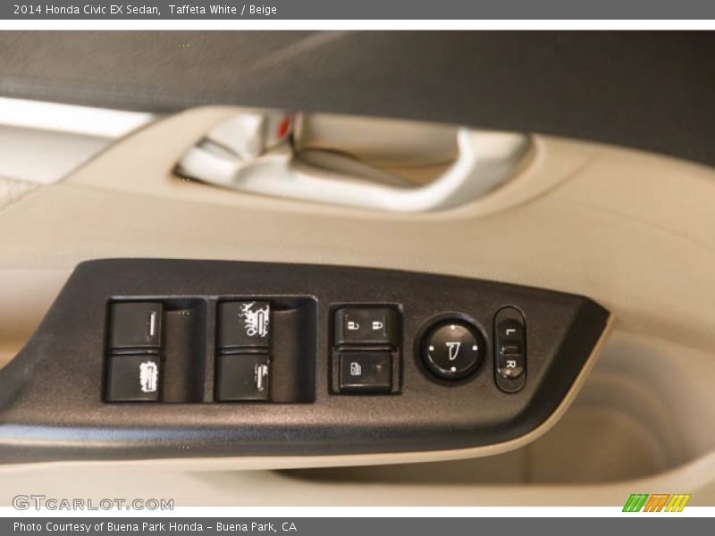 Taffeta White / Beige 2014 Honda Civic EX Sedan