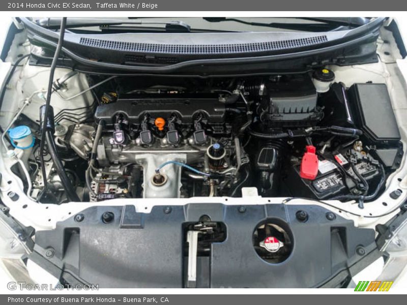 Taffeta White / Beige 2014 Honda Civic EX Sedan
