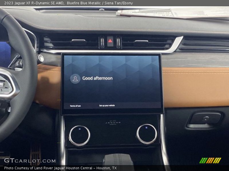 Bluefire Blue Metallic / Siena Tan/Ebony 2023 Jaguar XF R-Dynamic SE AWD
