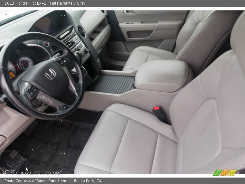 Taffeta White / Gray 2013 Honda Pilot EX-L