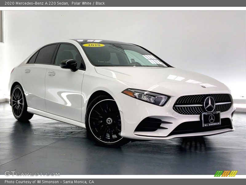 Polar White / Black 2020 Mercedes-Benz A 220 Sedan