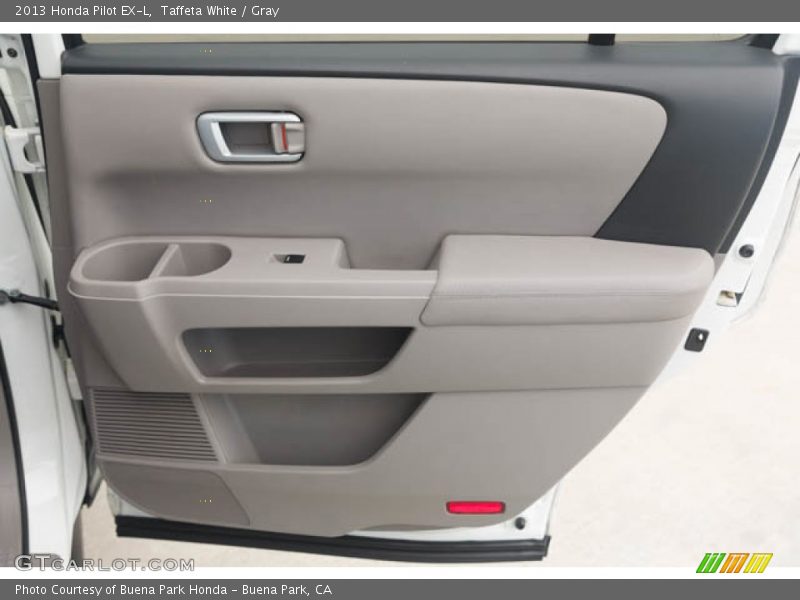 Taffeta White / Gray 2013 Honda Pilot EX-L