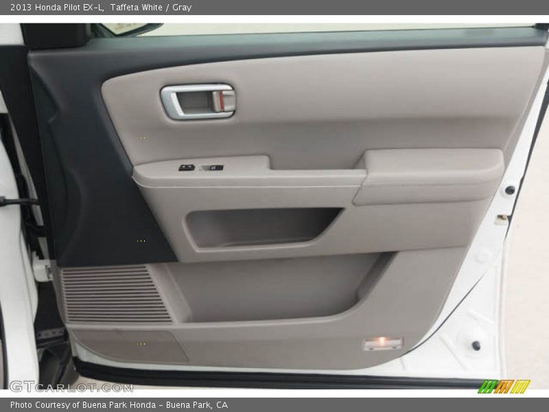 Taffeta White / Gray 2013 Honda Pilot EX-L